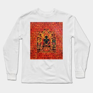 Akshobya Buddha Tibetan Buddhist Thangka Art Long Sleeve T-Shirt